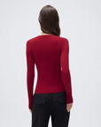 Cashmere Crewneck Cardigan Sweater