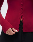 Cashmere Crewneck Cardigan Sweater
