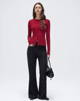 Cashmere Crewneck Cardigan Sweater