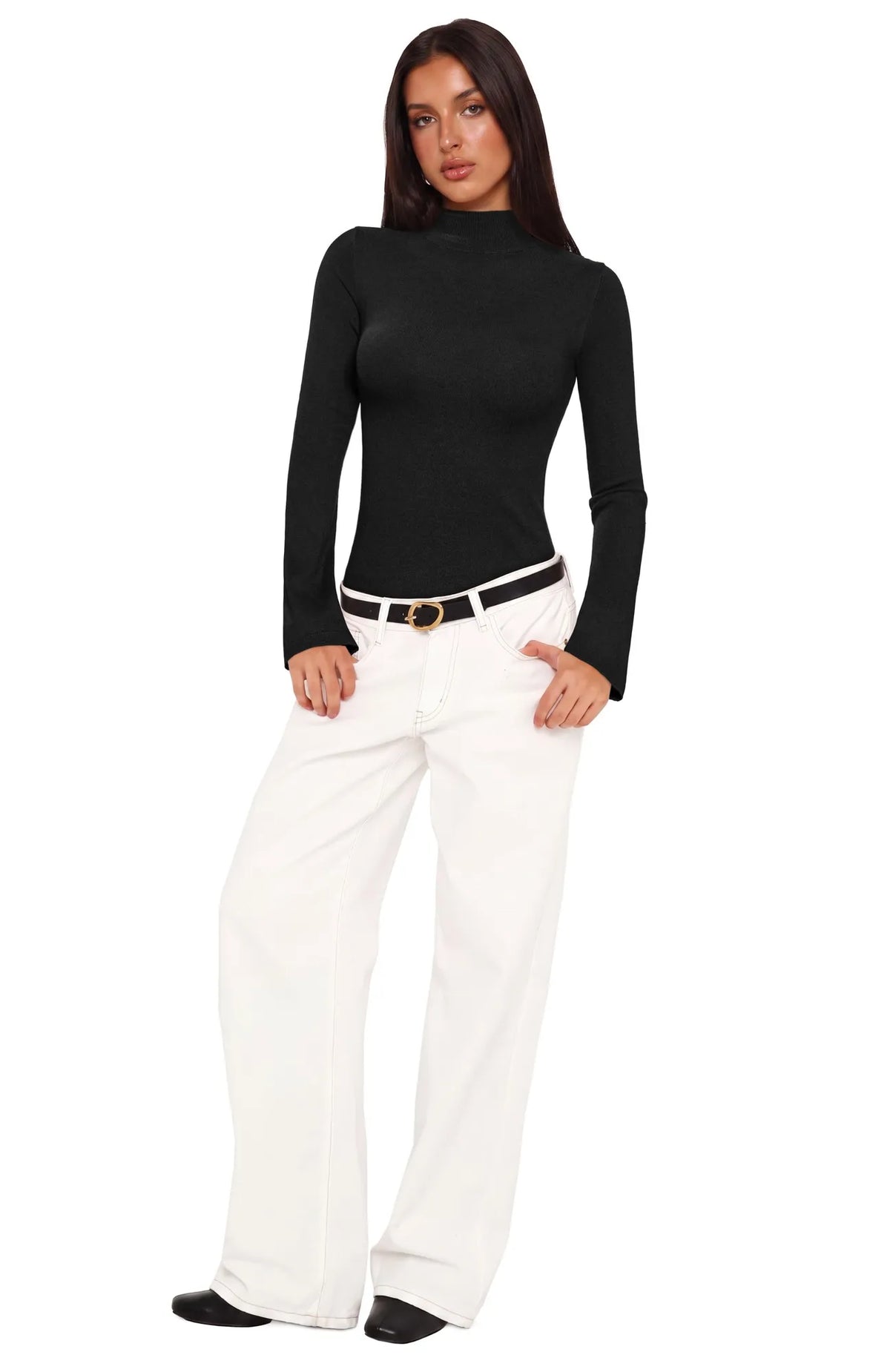 Cashmere Blend Turtleneck Sweaters - Long Sleeve