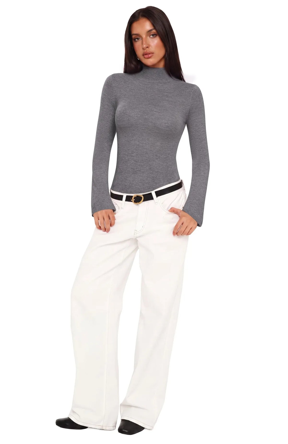Cashmere Blend Turtleneck Sweaters - Long Sleeve