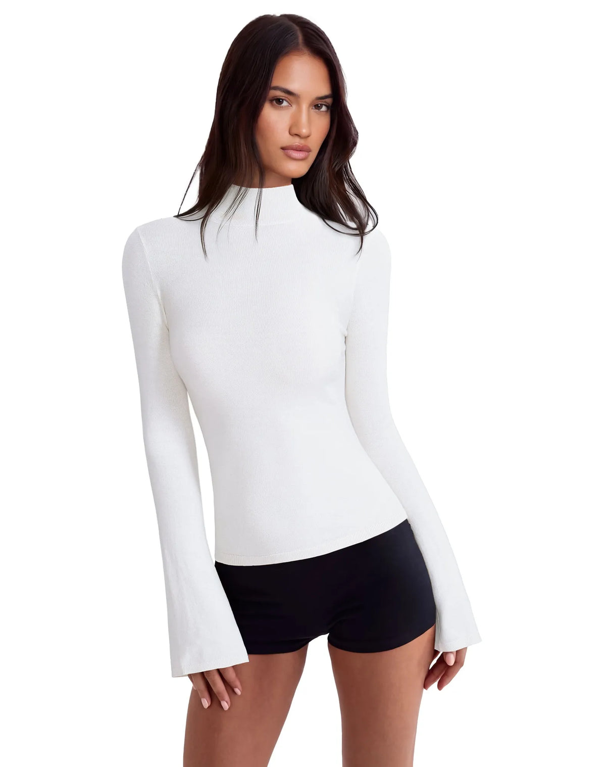 Cashmere Blend Turtleneck Sweaters - Long Sleeve