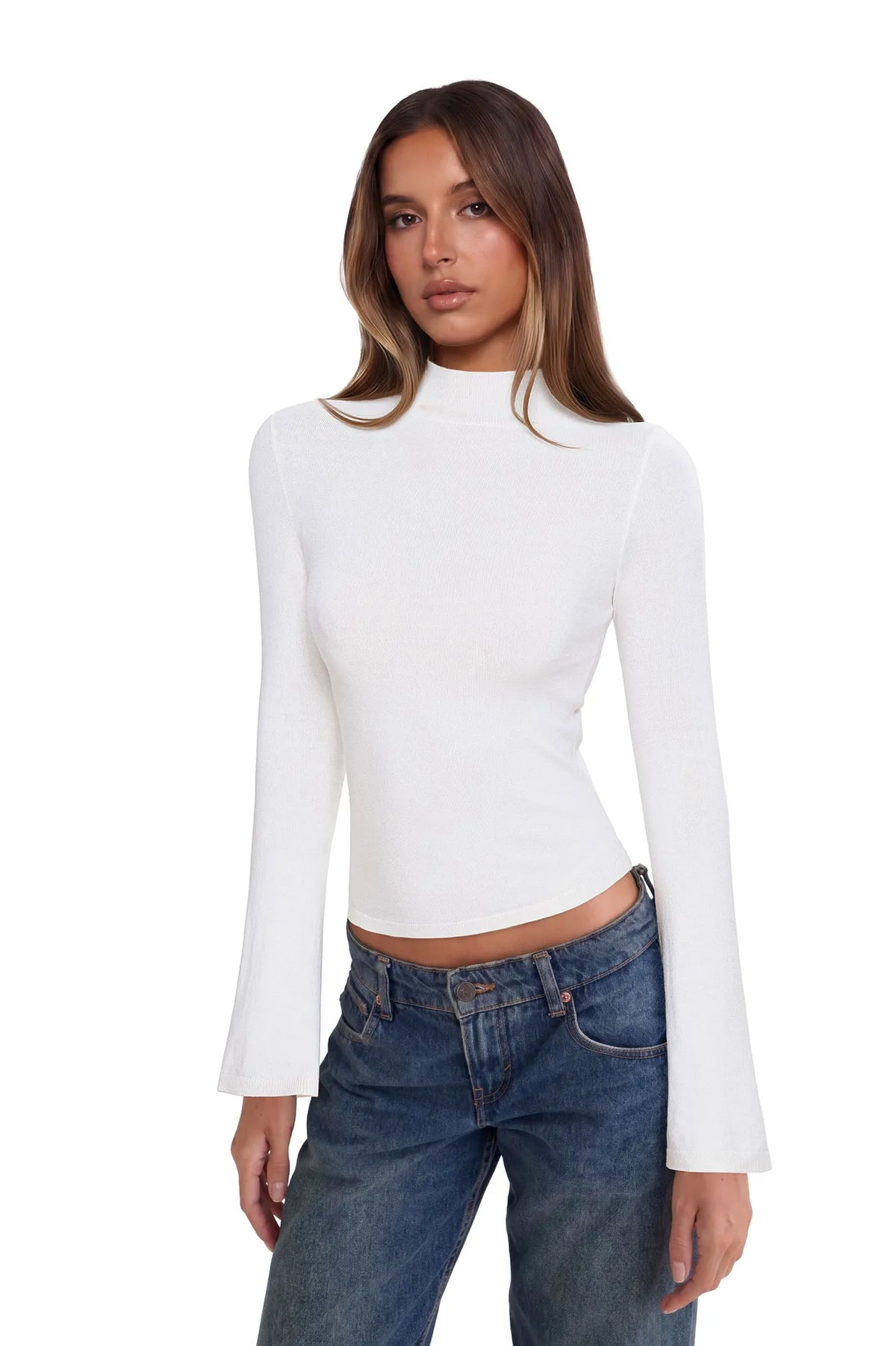 Cashmere Blend Turtleneck Sweaters - Long Sleeve