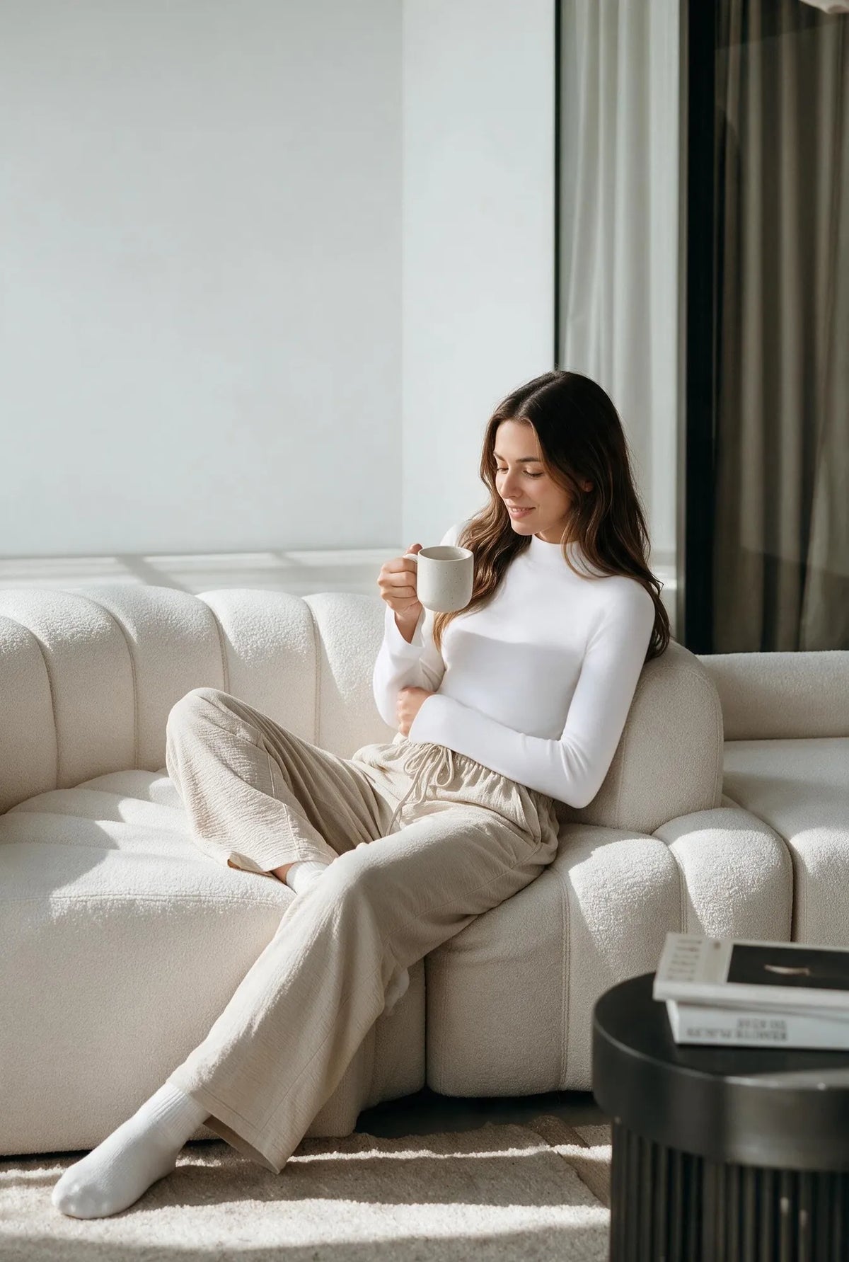 Cashmere Blend Turtleneck Sweaters - Long Sleeve