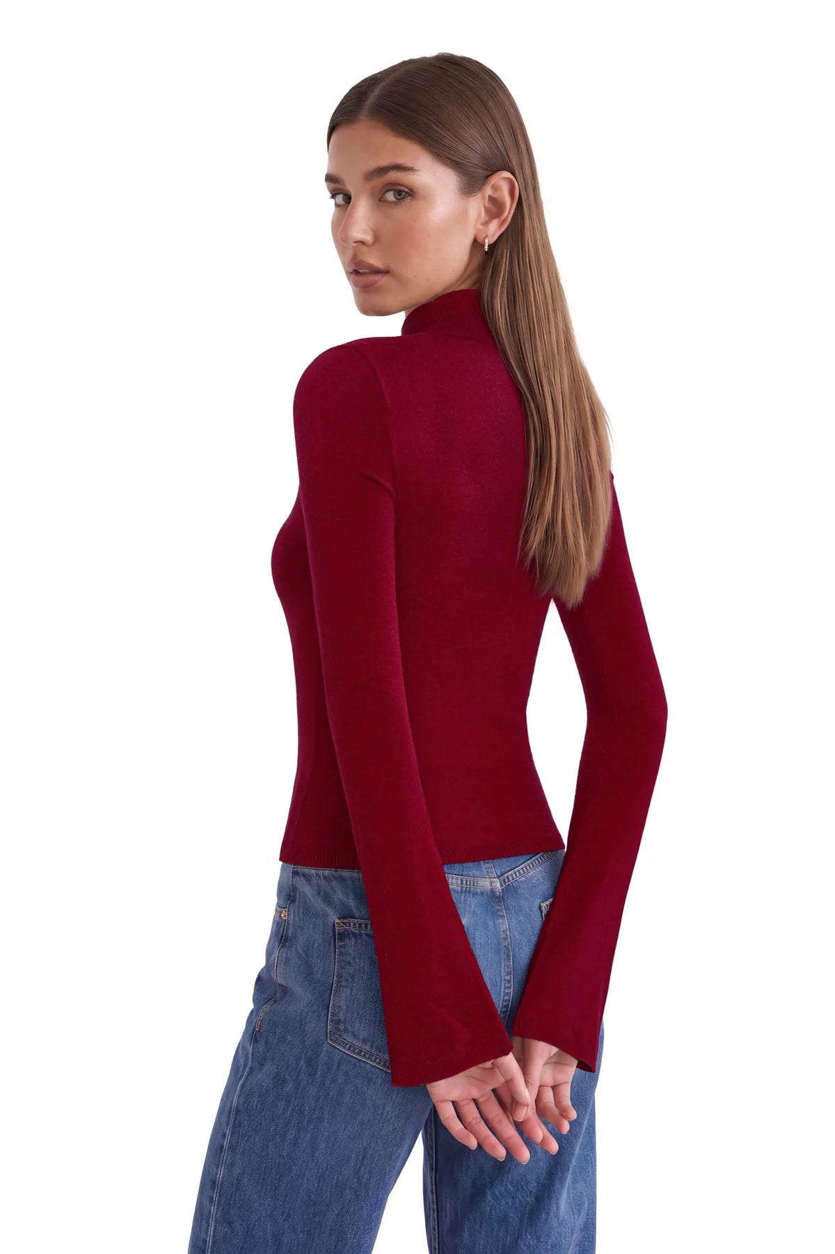 Cashmere Blend Turtleneck Sweaters - Long Sleeve