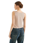 Tie Front Vest Tank Top
