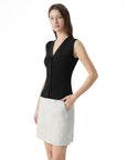 Button Down V Neck Sleeveless Tank Tops Sweater Vest-SUUKSESS-SUUKSESS