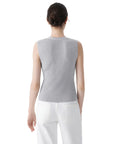 Button Down V Neck Sleeveless Tank Tops Sweater Vest-SUUKSESS-SUUKSESS