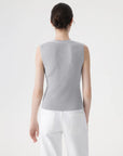 Button Down V Neck Sleeveless Tank Tops Sweater Vest-SUUKSESS-SUUKSESS