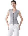 Button Down V Neck Sleeveless Tank Tops Sweater Vest-SUUKSESS-SUUKSESS
