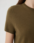 Cashmere Silk Blend Crew Neck Spring Sweater - Short Sleeve-SUUKSESS-SUUKSESS