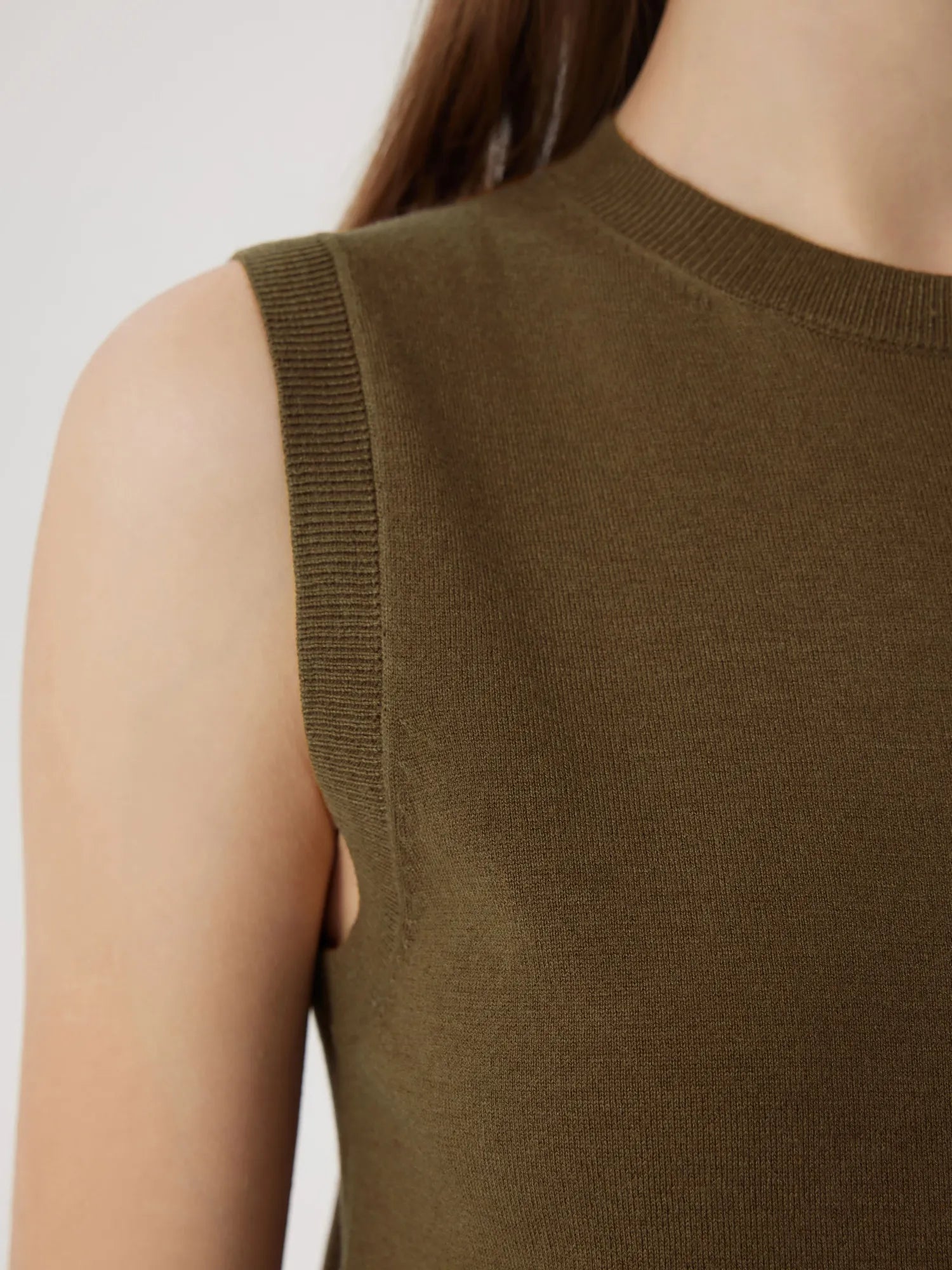 Cashmere Silk Blend Vest Sleeveless Sweater - Short Sleeve-SUUKSESS-SUUKSESS