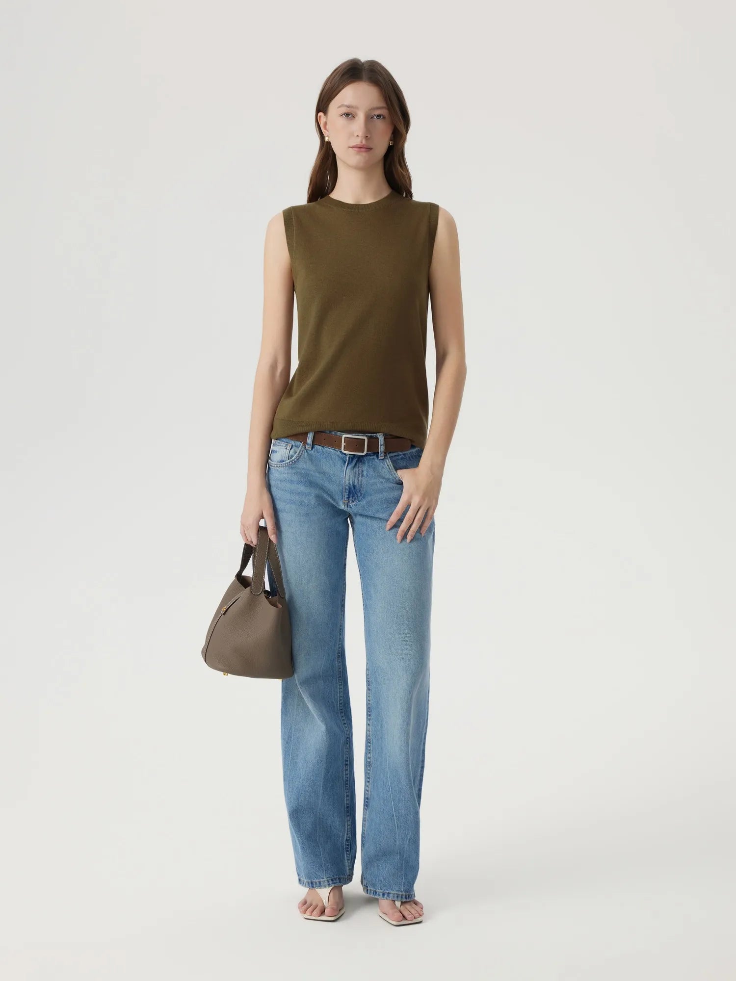 Cashmere Silk Blend Vest Sleeveless Sweater - Short Sleeve-SUUKSESS-SUUKSESS