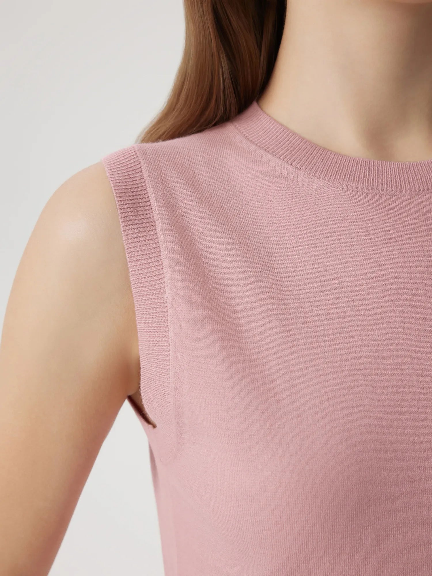 Cashmere Silk Blend Vest Sleeveless Sweater - Short Sleeve-SUUKSESS-SUUKSESS