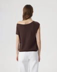 Blend Off The Shoulder Tops Silk Cashmere-SUUKSESS-SUUKSESS