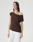 Blend Off The Shoulder Tops Silk Cashmere-SUUKSESS-SUUKSESS