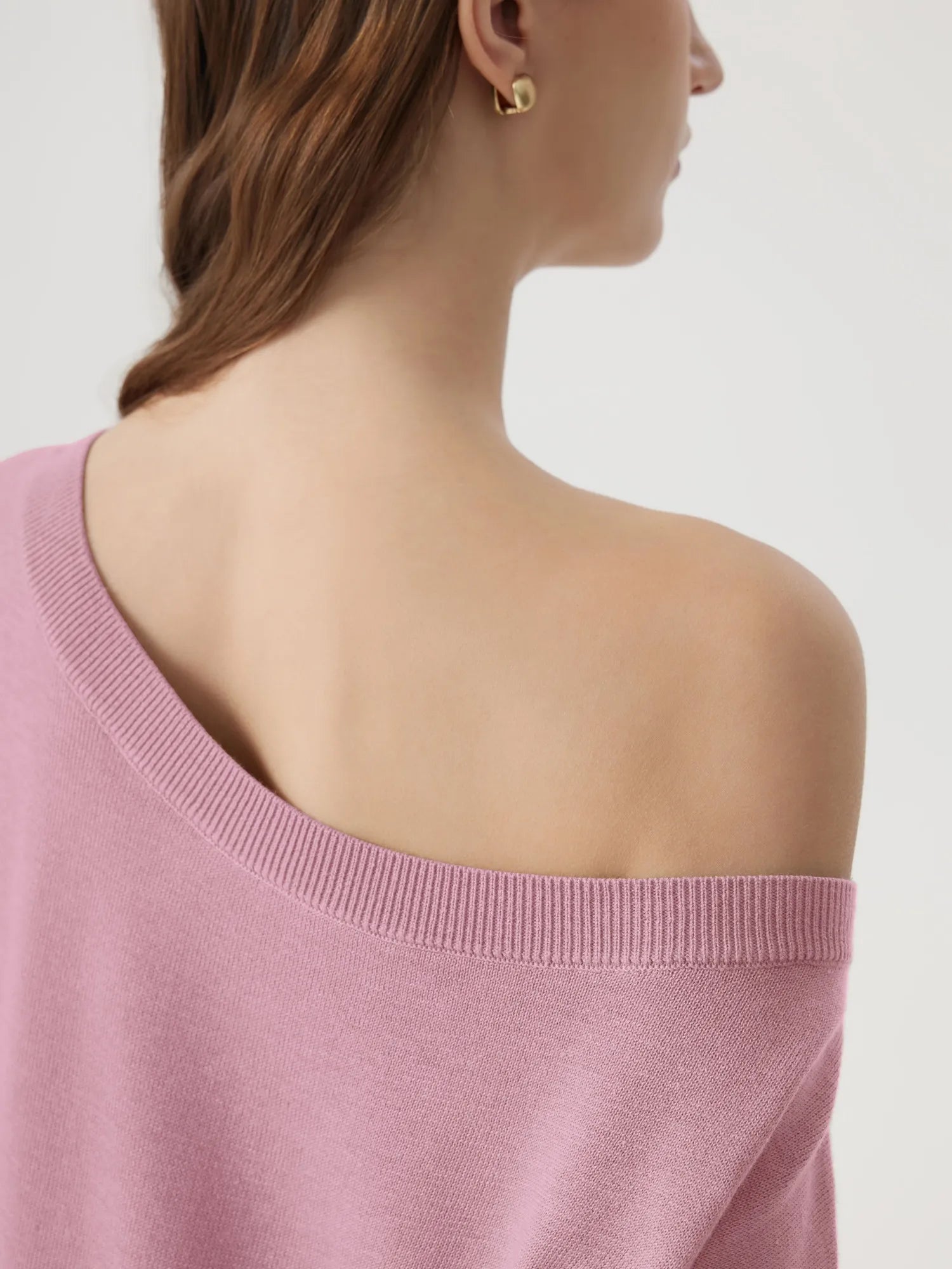 Blend Off The Shoulder Tops Silk Cashmere-SUUKSESS-SUUKSESS