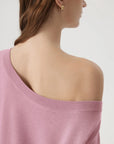 Blend Off The Shoulder Tops Silk Cashmere-SUUKSESS-SUUKSESS