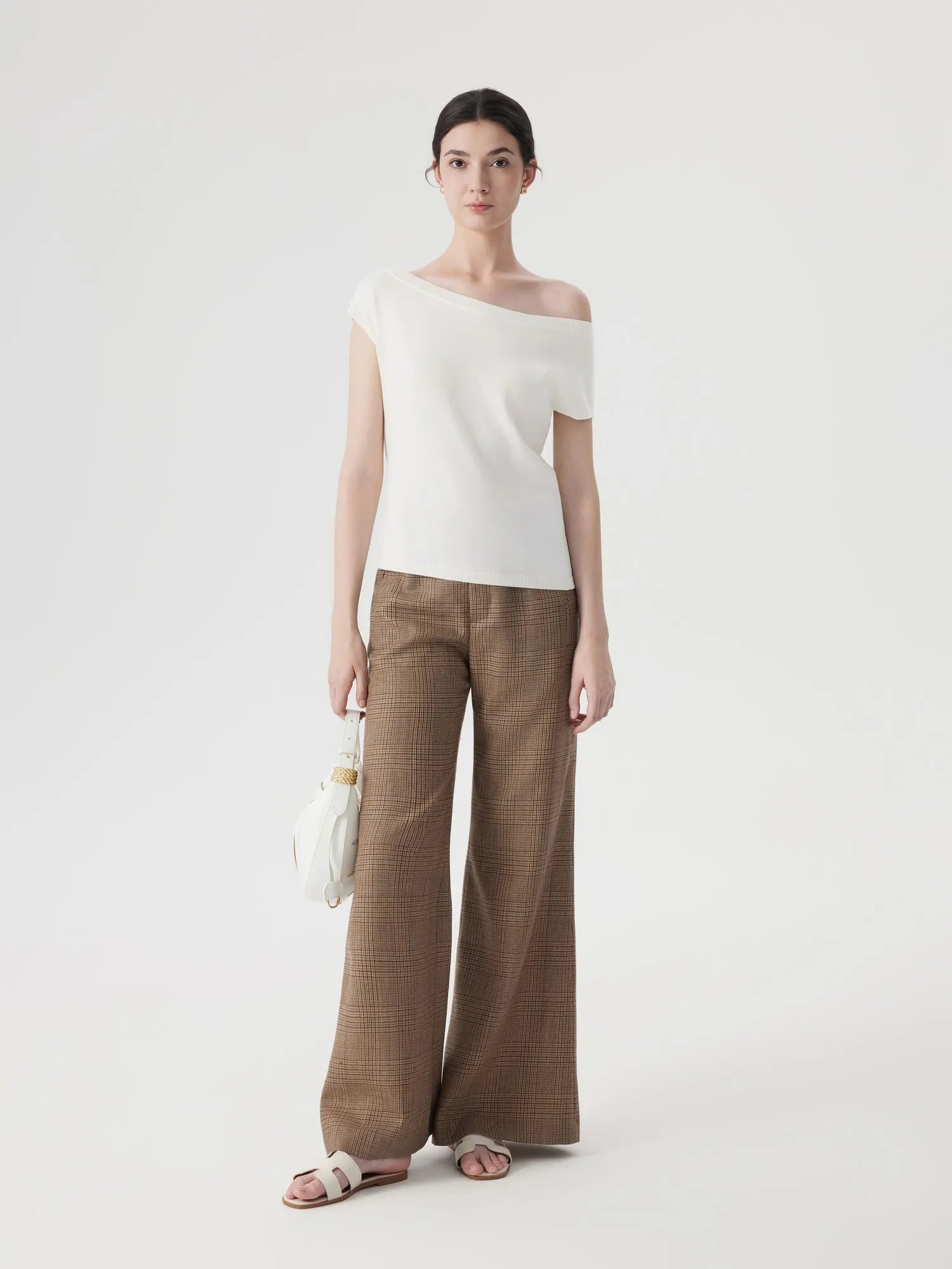 Blend Off The Shoulder Tops Silk Cashmere-SUUKSESS-SUUKSESS