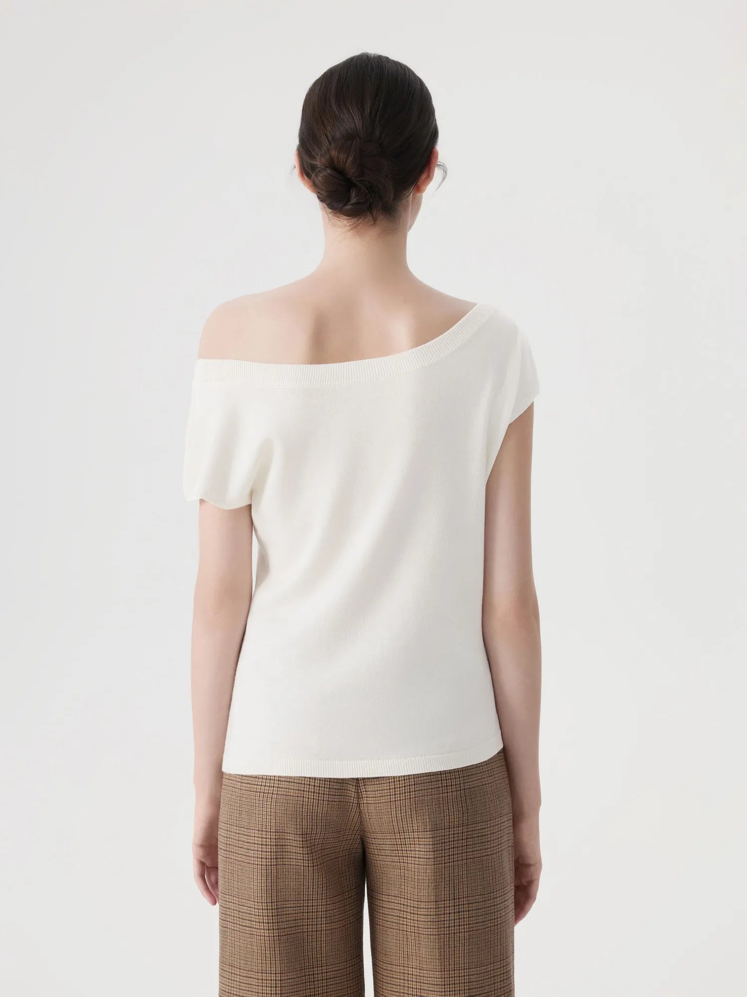 Blend Off The Shoulder Tops Silk Cashmere-SUUKSESS-SUUKSESS