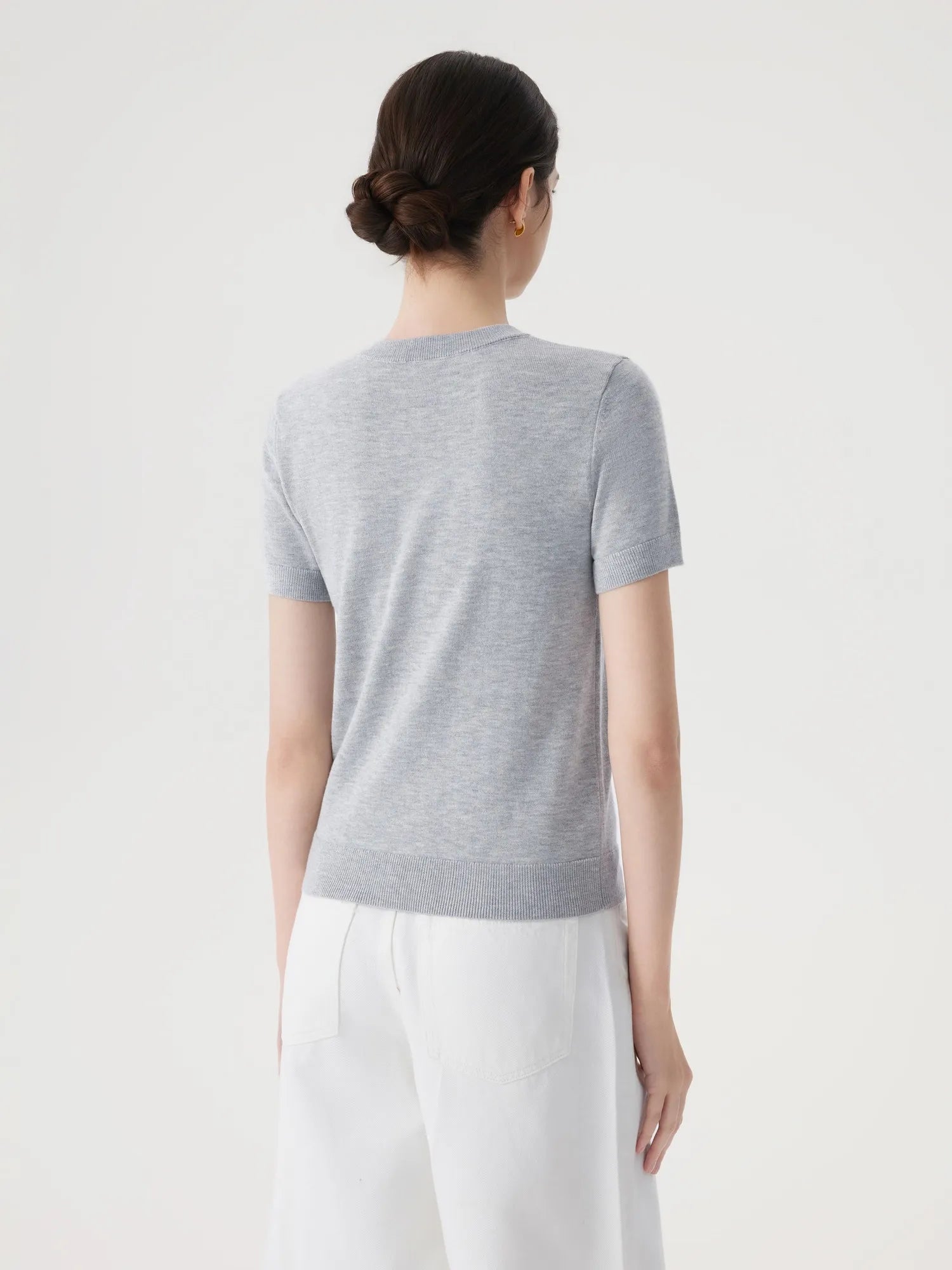 SUUKSESS Women Silk Cashmere Blend Cardigan Sweaters Summer Botton Up Knit Outfits-SUUKSESS-SUUKSESS