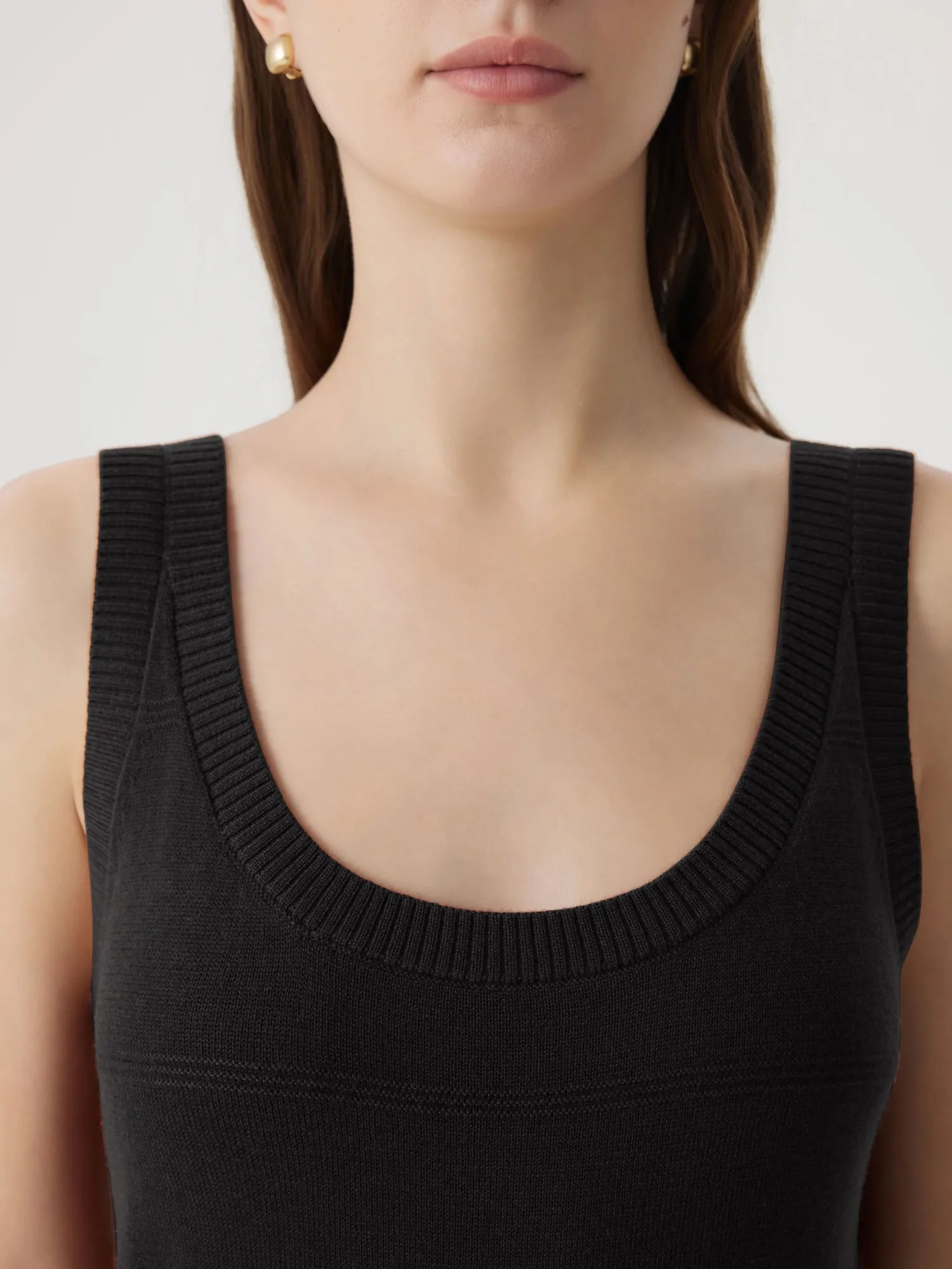 Silk Cashmere Blend Scoop Neck Knit-SUUKSESS-SUUKSESS