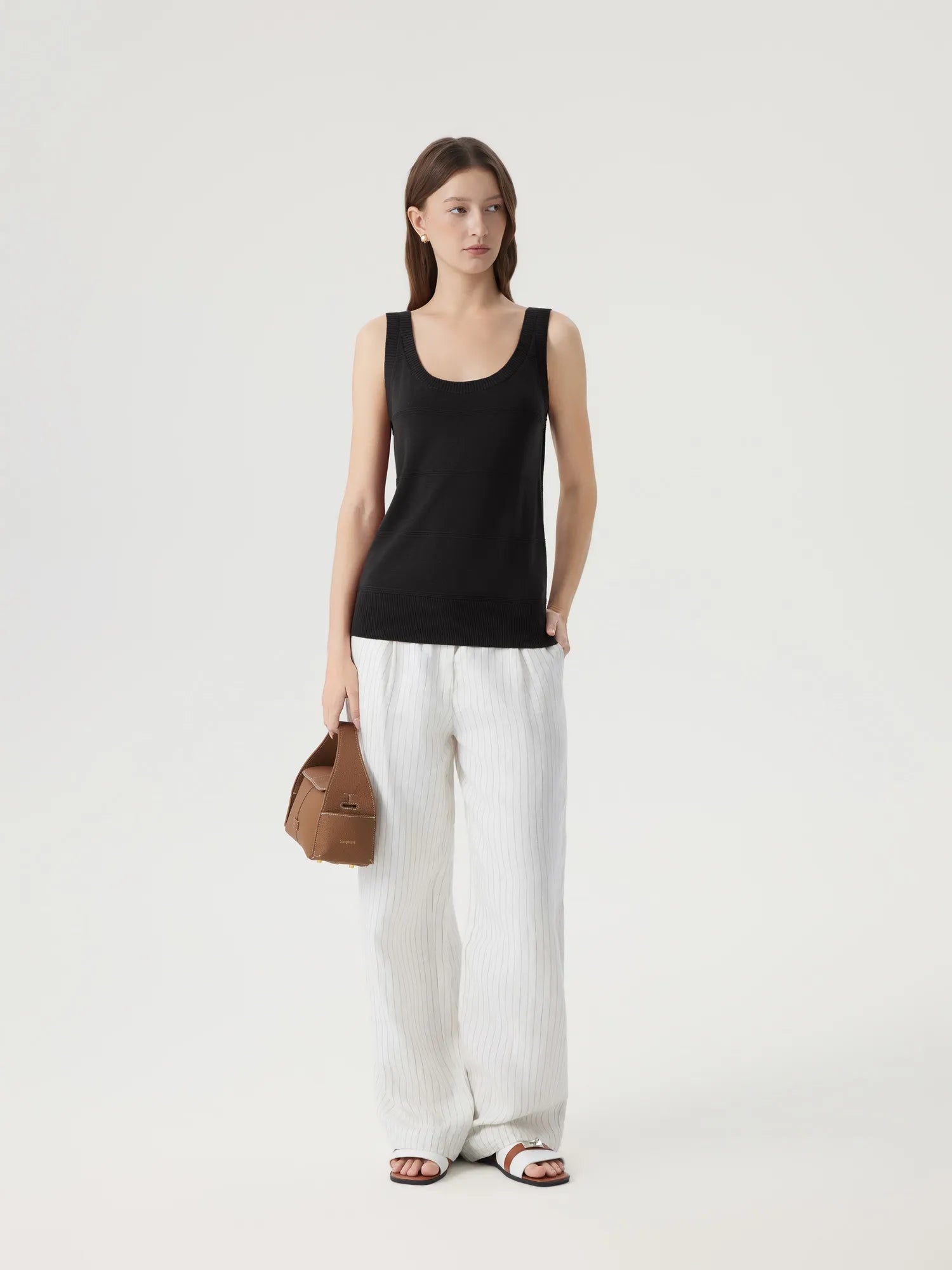 Silk Cashmere Blend Scoop Neck Knit-SUUKSESS-SUUKSESS