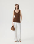 Silk Cashmere Blend Scoop Neck Knit-SUUKSESS-SUUKSESS