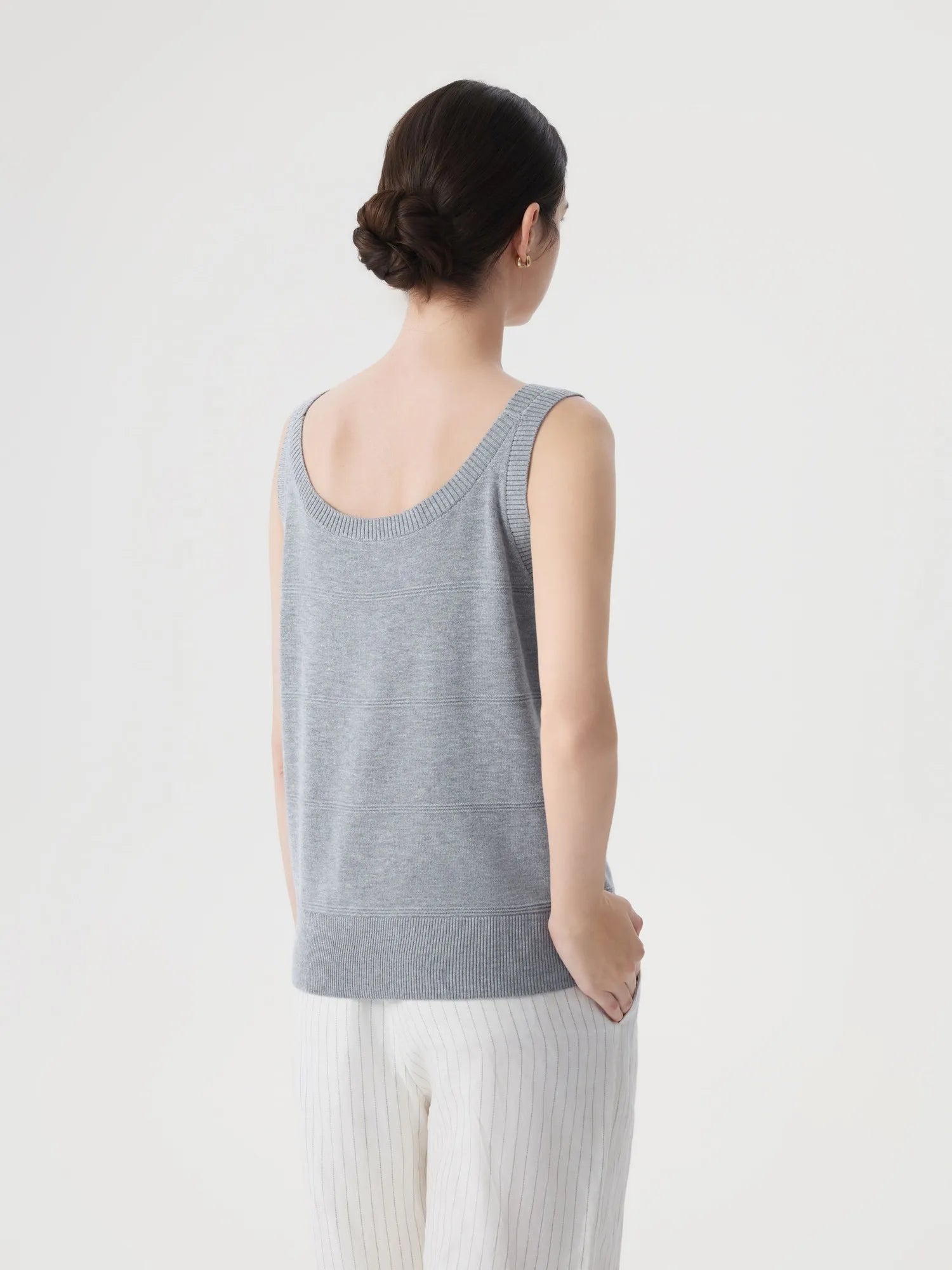 Silk Cashmere Blend Scoop Neck Knit-SUUKSESS-SUUKSESS