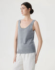 Silk Cashmere Blend Scoop Neck Knit-SUUKSESS-SUUKSESS