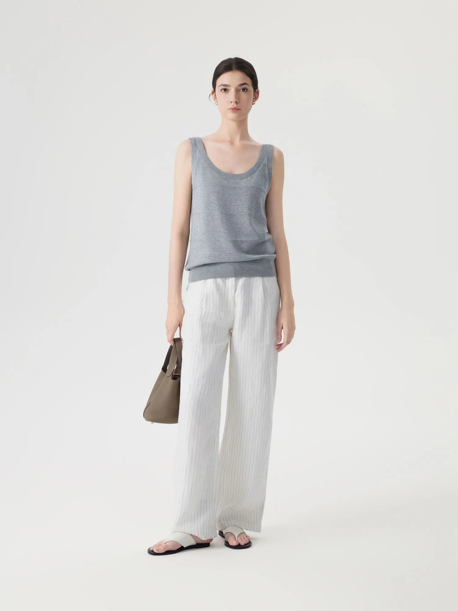 Silk Cashmere Blend Scoop Neck Knit-SUUKSESS-SUUKSESS