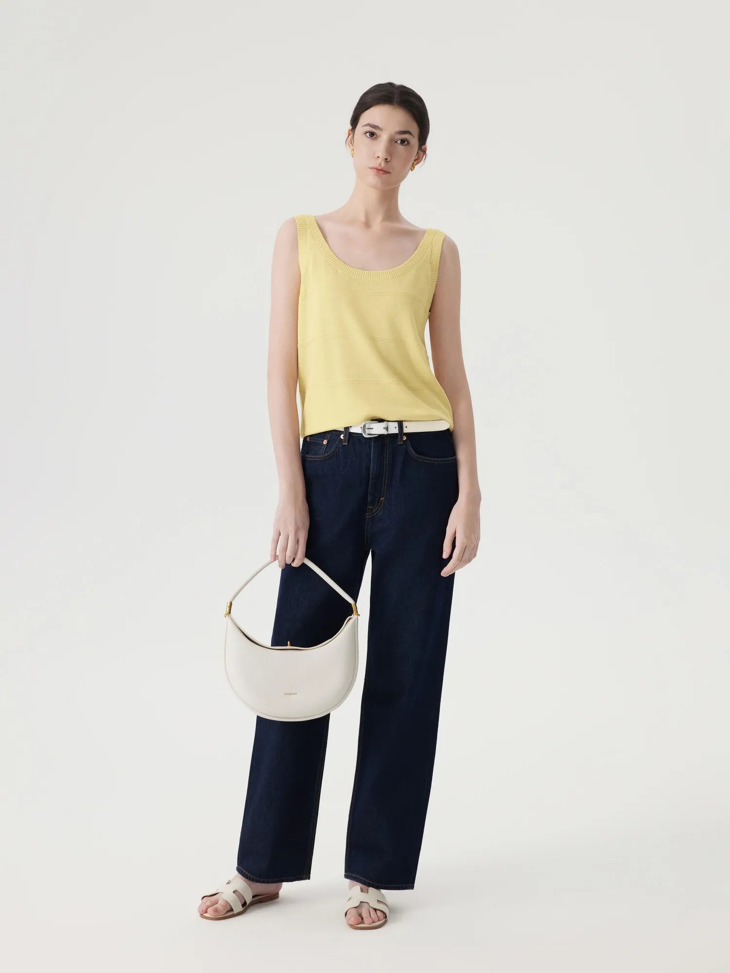 Silk Cashmere Blend Scoop Neck Knit-SUUKSESS-SUUKSESS