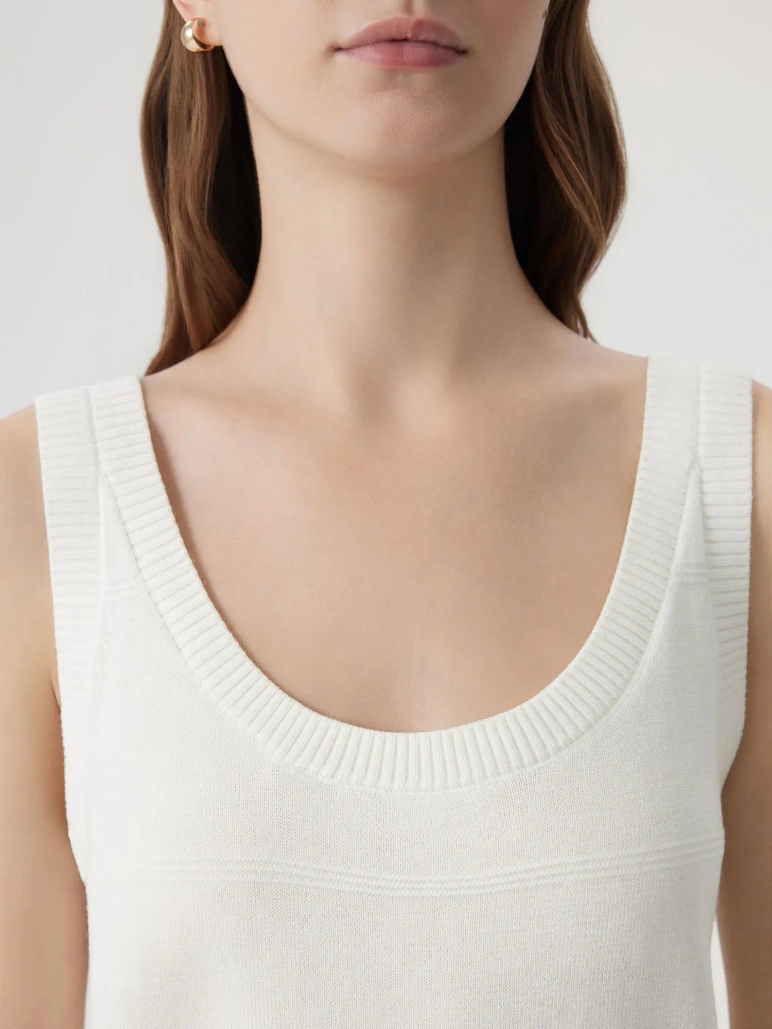 Silk Cashmere Blend Scoop Neck Knit-SUUKSESS-SUUKSESS
