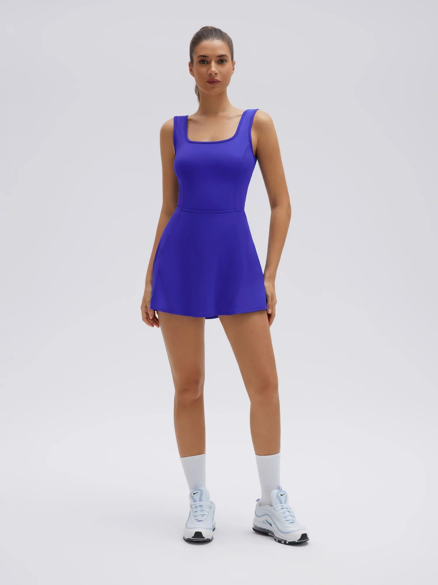 Tennis Peasy Athletic Dress Workout-SUUKSESS-Blue-XS-SUUKSESS