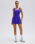 Tennis Peasy Athletic Dress Workout-SUUKSESS-Blue-XS-SUUKSESS