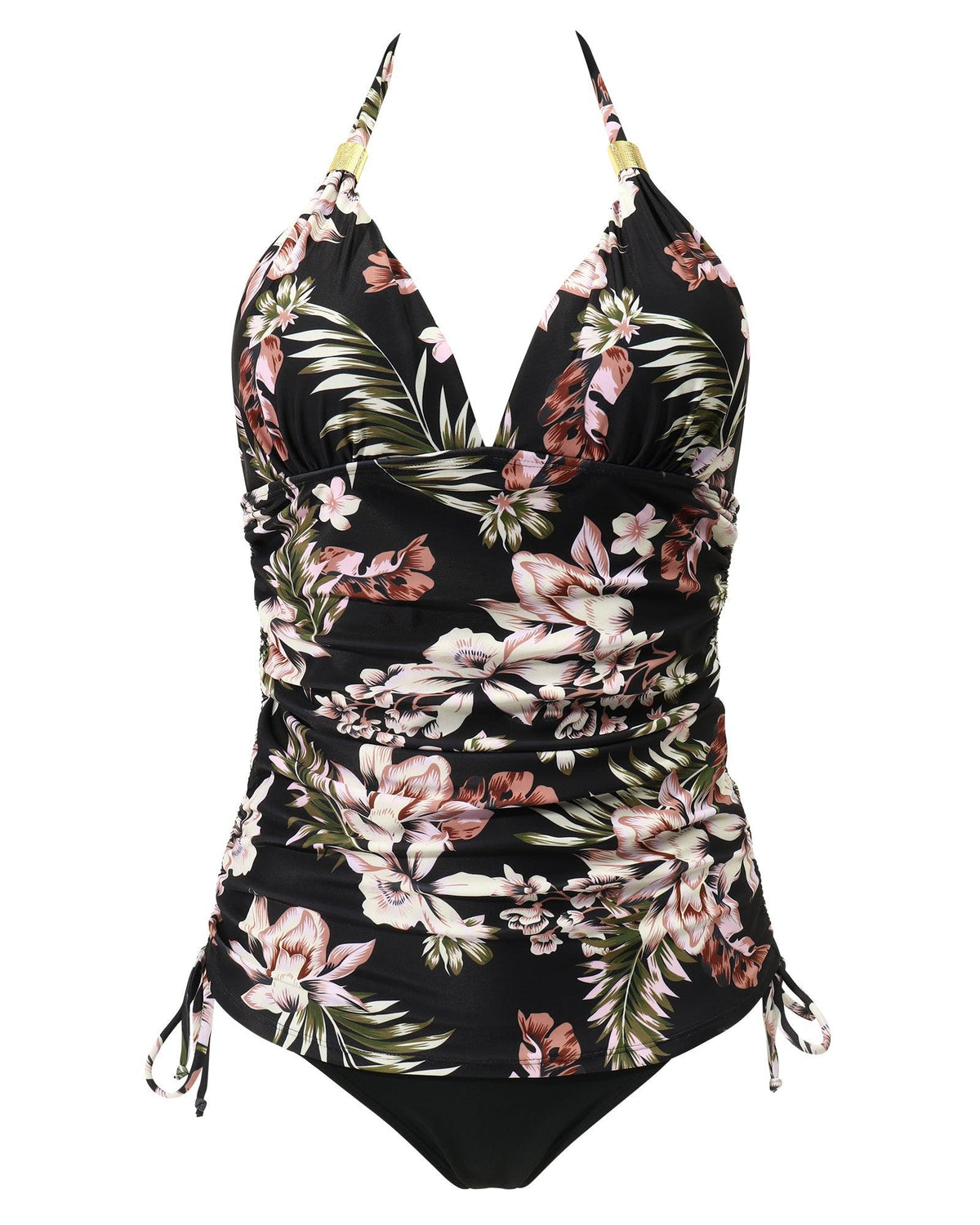 Modest Swimwear With Padding Women's Tummy Control - Push Up, Knot ...