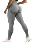 Contour Butt Seamless Scrunch Leggings-Grey-SUUKSESS-TikTok Leggings