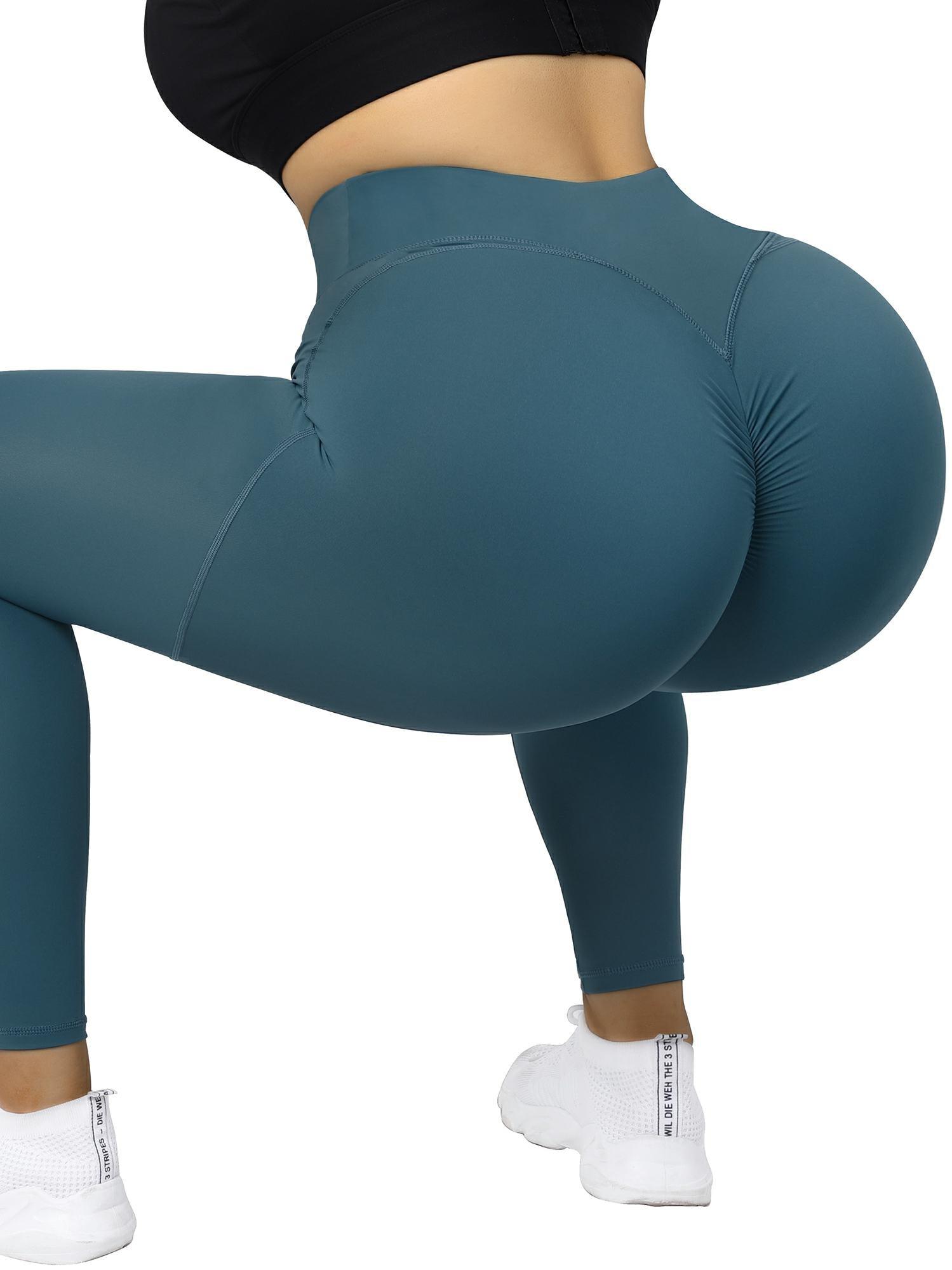 Womens large tik tok leggings peach bum leggings scrunch bum