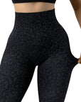 Printed Seamless Scrunch Leggings-SUUKSESS-TikTok Leggings