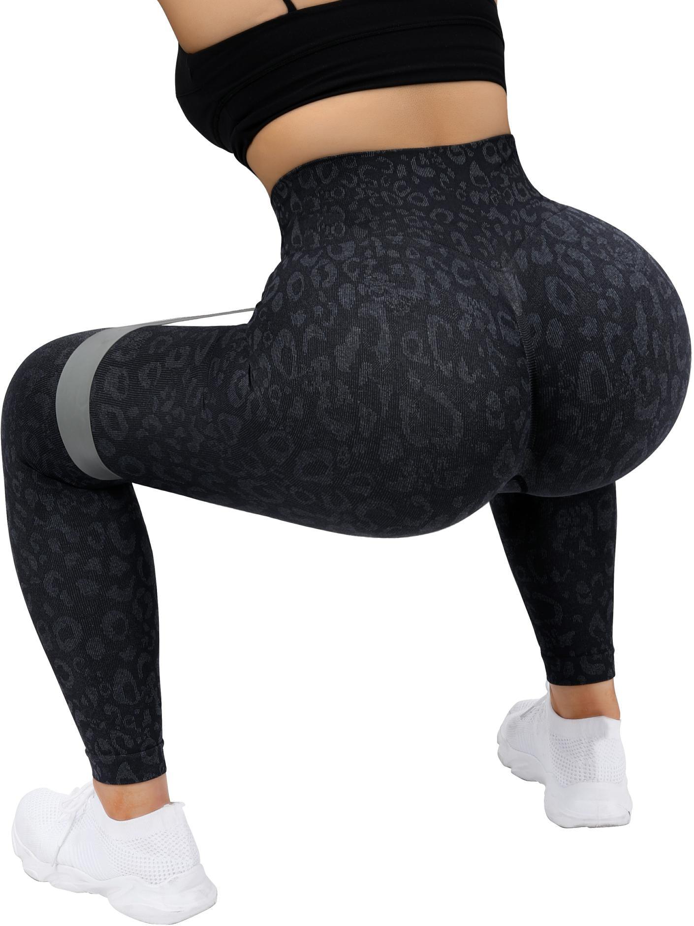 Hot Teens Printed Yoga Wear Fitness Yoga Seamless Scrunch Legging