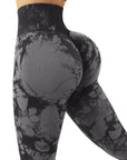 Printed Seamless Scrunch Leggings-SUUKSESS-TikTok Leggings