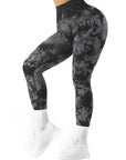 Printed Seamless Scrunch Leggings-SUUKSESS-TikTok Leggings