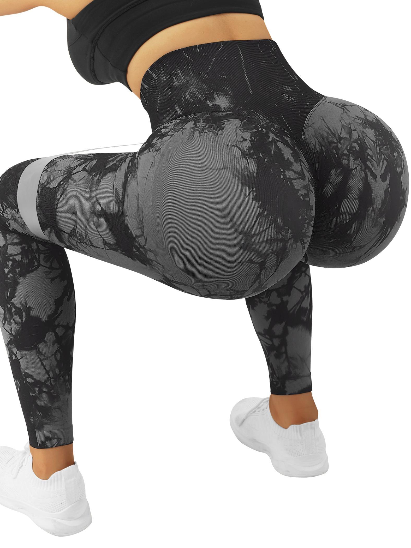 Black butt scrunch leggings