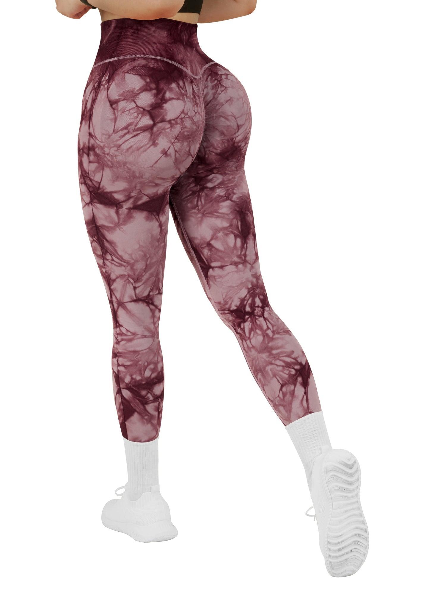 Legging Full Length Crazy Print - Amni, Pink Tie Dye