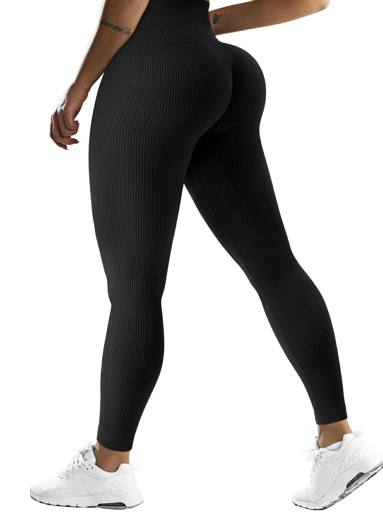 SUUKSESS Women Ribbed Seamless Leggings High Waisted Tummy Control Workout  Yoga Pants (Tie Dye Blue, M) - Yahoo Shopping