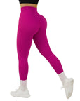 Ribbed Seamless Leggings-Dragon Fruit-Suuksess Best Amazon Leggings for Women