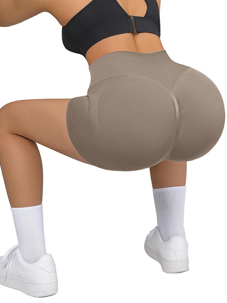 SUUKSESS Women Seamless Booty Shorts Scrunch Butt Lifting  High Waisted Workout Shorts