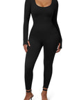 Suuksess Ribbed One-Piece Jumpsuits-Clothing-SUUKSESS