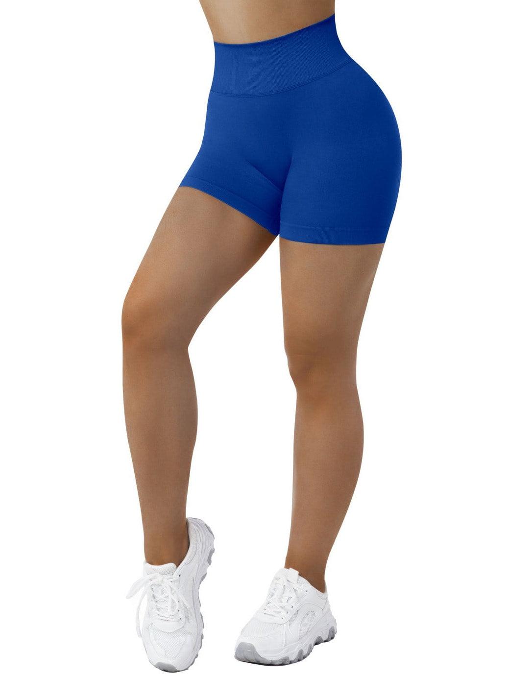 OVESPORT 3 Piece Workout Shorts for Women Seamless Scrunch Butt