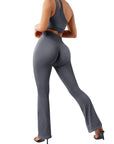 2023 New Ribbed Seamless Flare Leggings (US ONLY)-Flare Leggings-SUUKSESS-